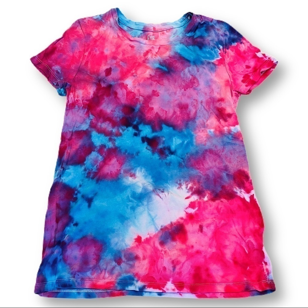 Tie dye tshirt night sky galaxy ocean M